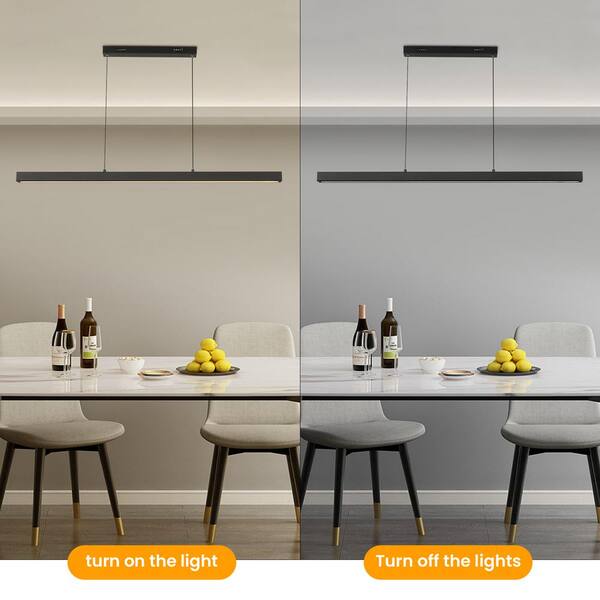 ROYAL PEARL 39.37" LED Linear Pendant Light Fixtures, 36W Diable Pool Table Light, Odern 13 thumbnail image