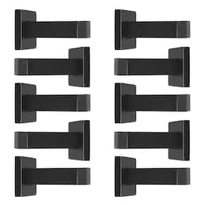 DSIX 3-5/32 in. L, 3/4 in. Dia Graphite Black Stainless Steel Square Wall Mount Door Stop (10-Pack)