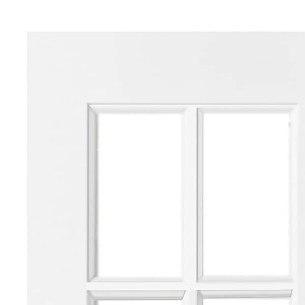 Do White+　12本 Krosswood Doors 48 in. x 96 in. Craftsman Shaker 12-Lite Right