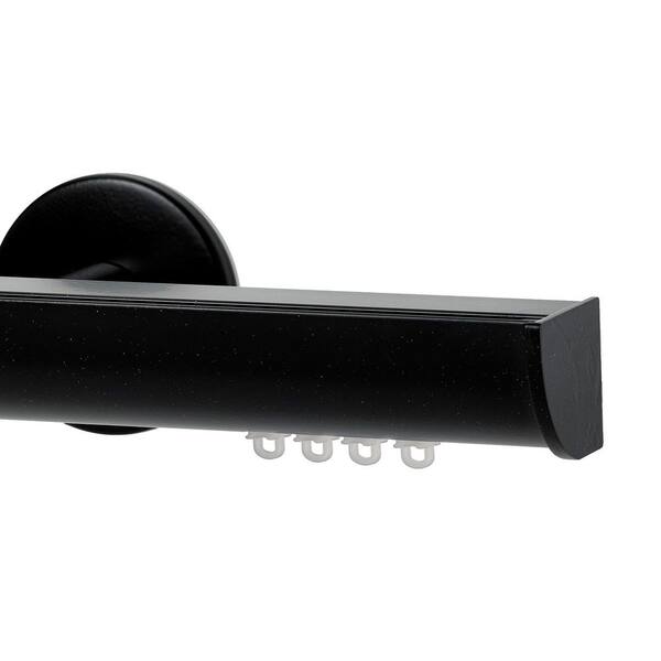 Transverse Curtain Rods Art Decor Invisible Pro 120 in. Non-Adjustable 1.13 in. Single Traverse ...