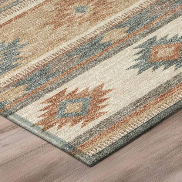 Chantille Machine Washable Indoor/Outdoor Abstract ACN3127 Taupe 10 ft. x 14 ft. Area Rug