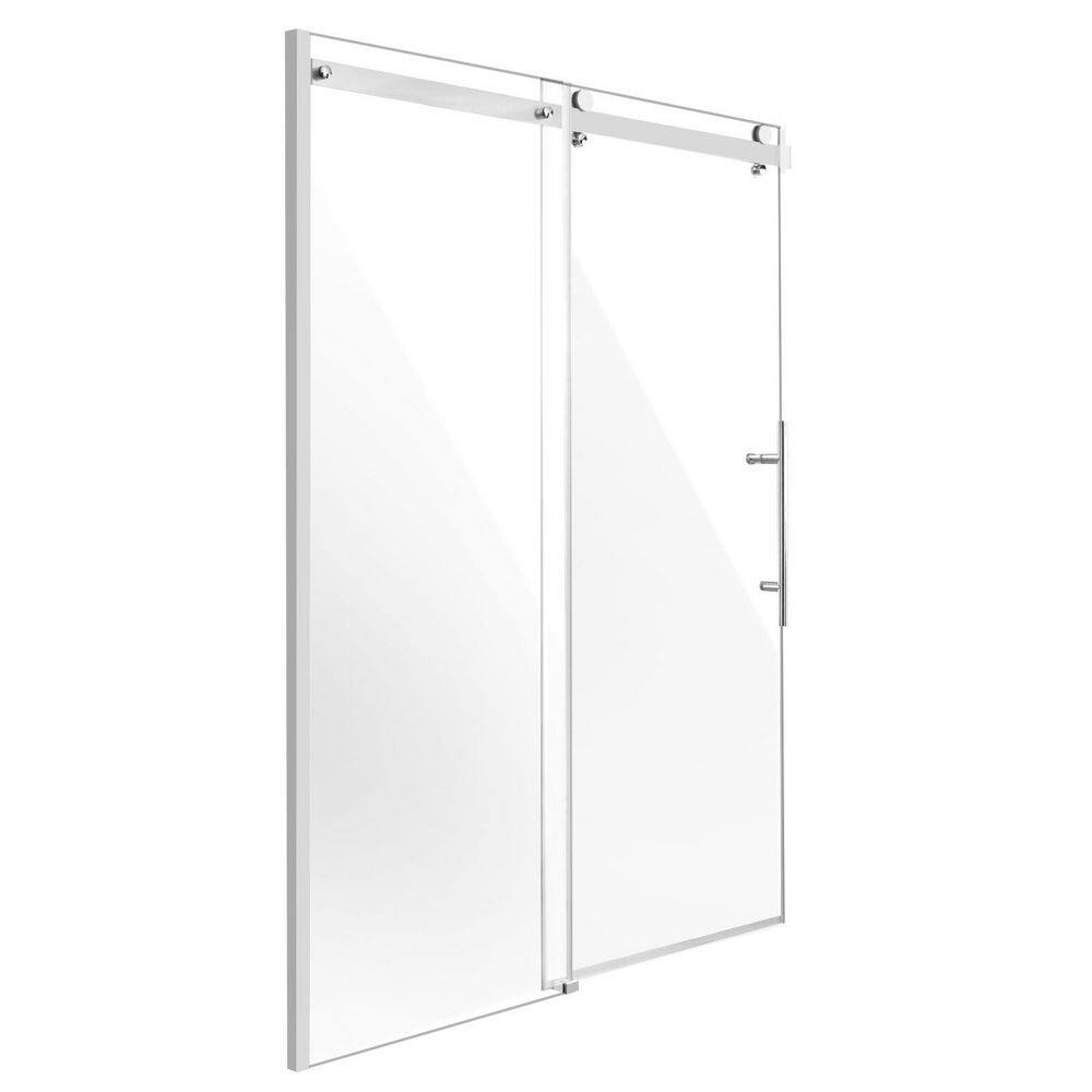 60x76 Inch Sliding Frameless Shower Door, 10mm SGCC Tempered Glass with Stainless Steel Round Tube Hardware price history on PriceWatchPro
