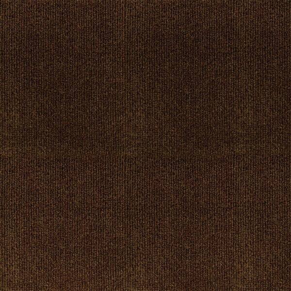 TrafficMaster Ribbed Brown Texture 18 in. x 18 in. Carpet Tile (16 Tiles/Case)