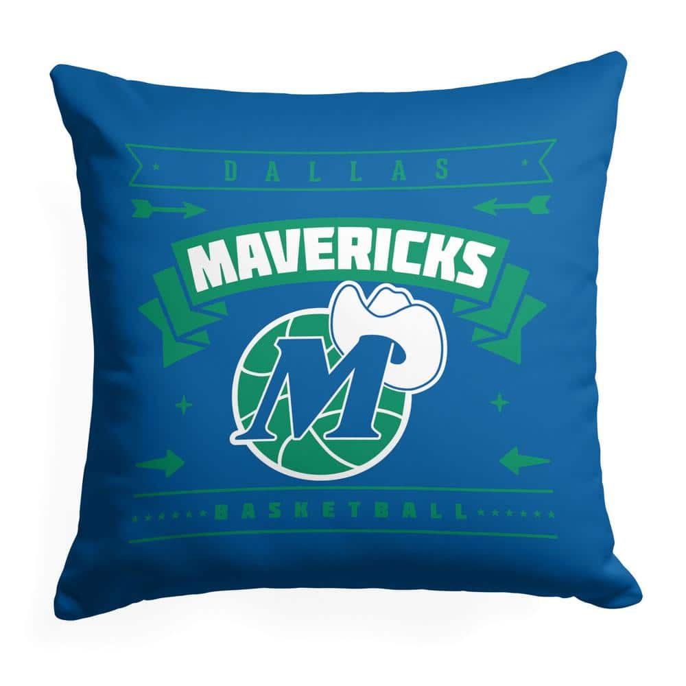 THE NORTHWEST GROUP NBA Hardwood Classic Mavericks Printed Multi-Color 18 in x 18 in Throw Pillow