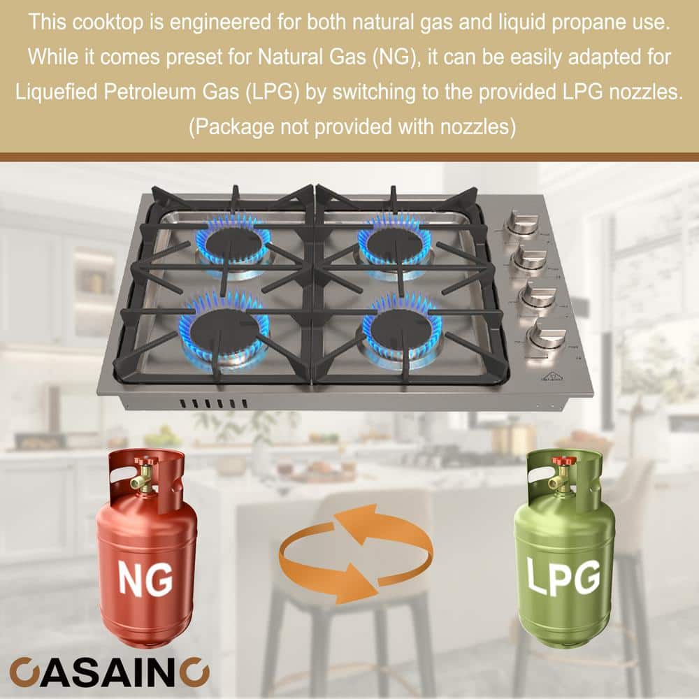 Ge 30" Gas Cooktop with 4 Burners