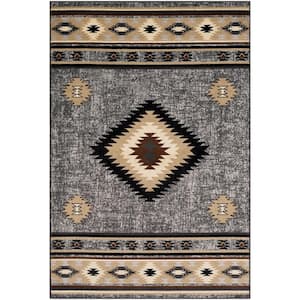 Sora Medium Grey 5 ft. 3 in. x 7 ft. 6 in. Area Rug