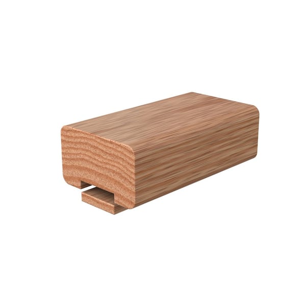 1.625 in. D x 2.75 in. W x 96 in. L Unfinished Red Oak Wood Straight Handrail