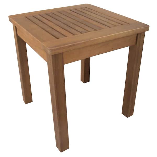 Leigh Country Sequoia Square Wood Outdoor Side Table 18.50 in