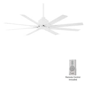 Xtreme H2O 52 in. 6 Fan Speeds Ceiling Fan in Flat White with Remote Control