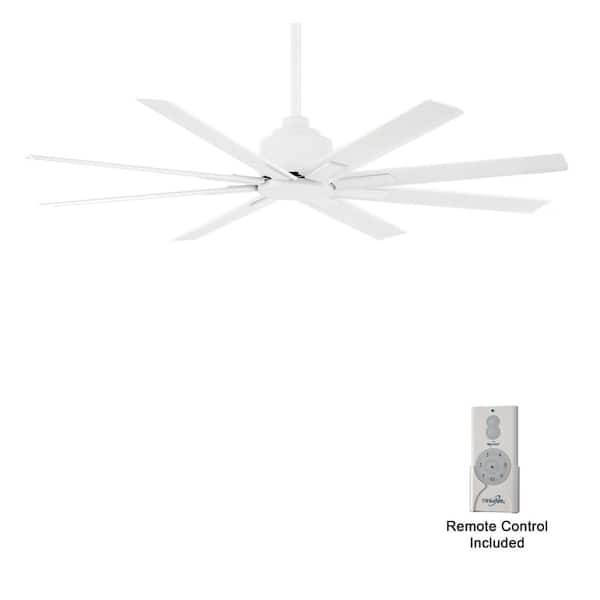 MINKA-AIRE Xtreme H2O 52 in. 6 Fan Speeds Ceiling Fan in Flat White with Remote Control