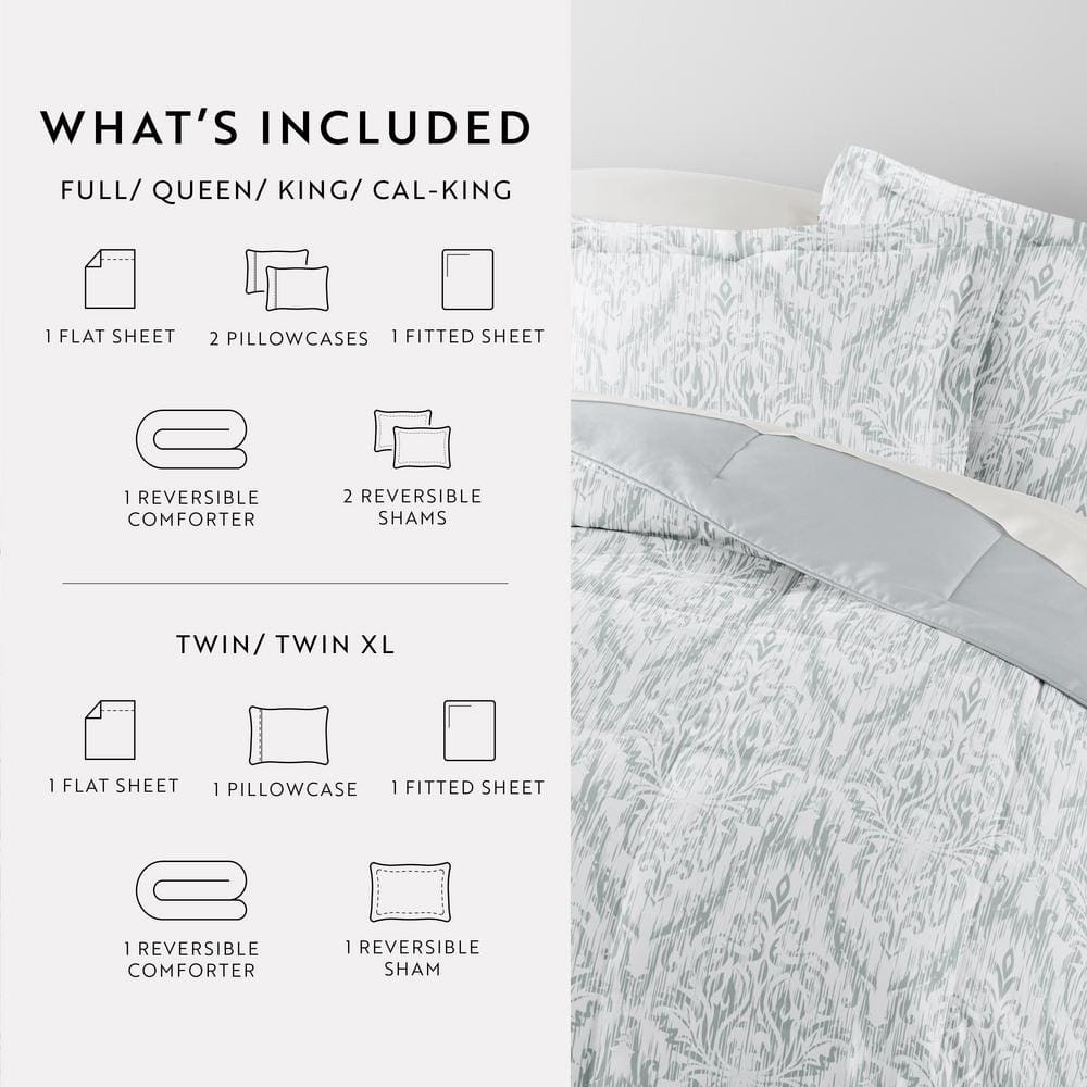 California King English Countryside Reversible Microfiber Bedding Set