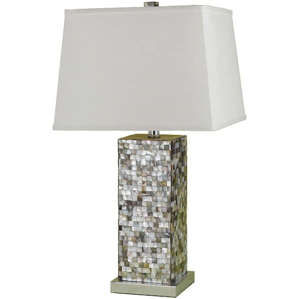AF Lighting 6671 Mosaic 27 in. Chrome Table Lamp