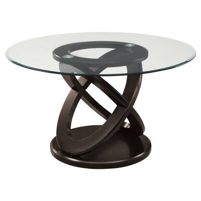 Glass Kitchen Dining Tables, Modern Round Glass Dining Table Set