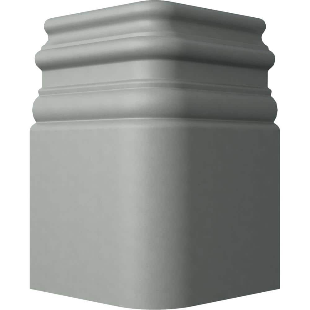 Gray Polyurethane Hillsborough Baseboard Moulding Outside Corner