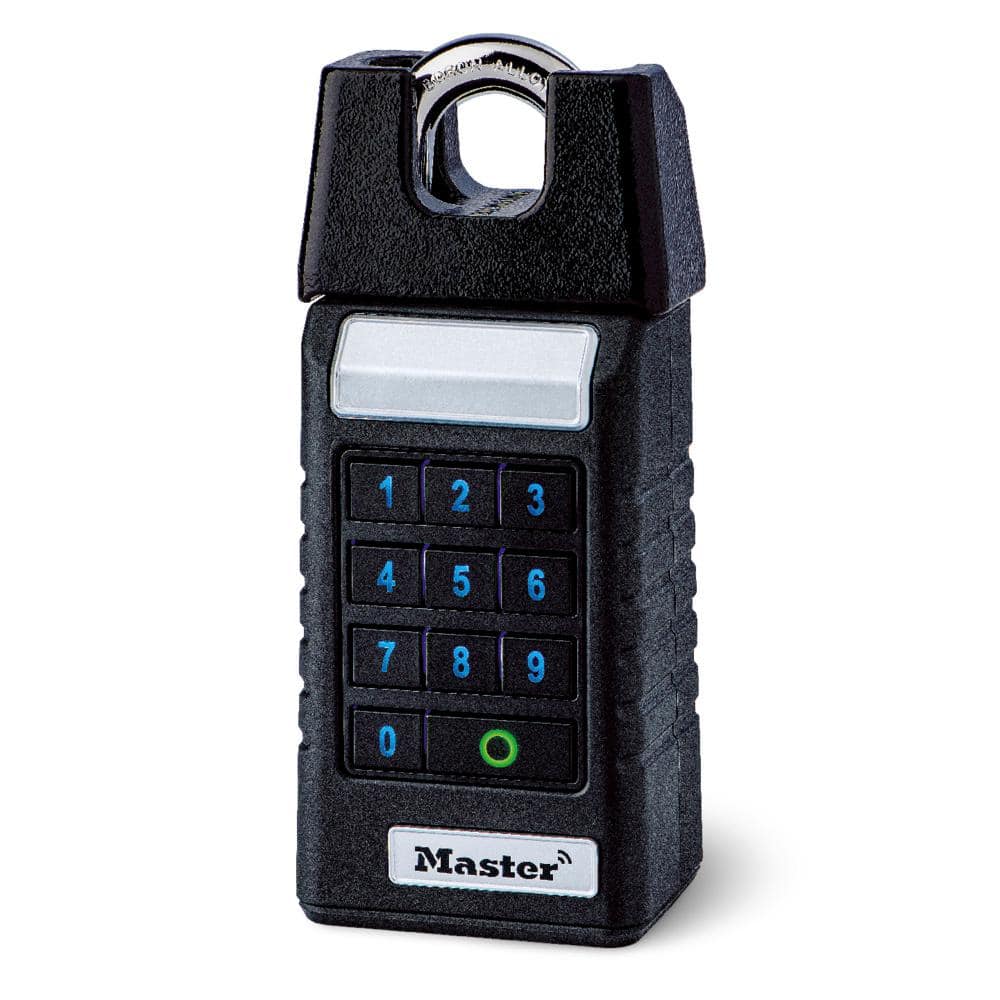 Master Lock Heavy Duty Outdoor Padlock, Bluetooth with Backup