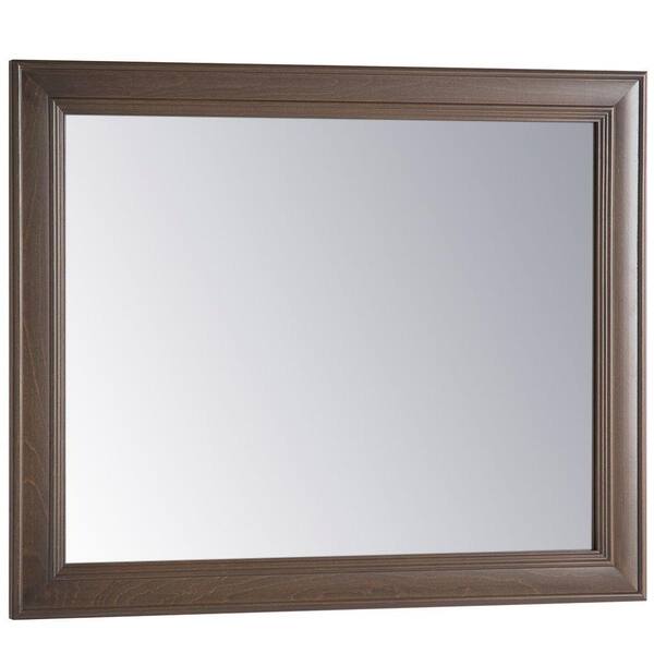 Home Decorators Collection Annakin 31 in. W x 26 in. H Wall Mirror in Flagstone