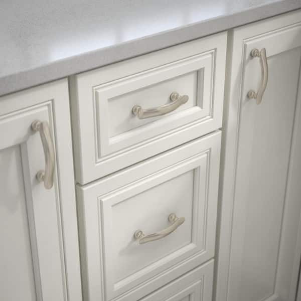 Elegant Luxe 3 in. (76 mm) Classic Satin Nickel Cabinet Drawer Pull