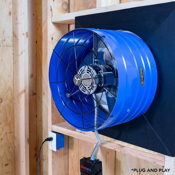 QuietCool - 1945 CFM Smart App Controlled 2-Speed Gable Mount Electric Attic Fan