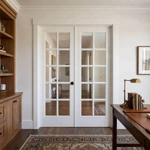 Krosswood Doors 72 in. x 80 in. Craftsman Shaker 10-Lite Both