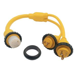 thumbnail image 2 of AUTOBABA NEMA 6-50P Male Plug To 6-50R Splitter Cord - 50 Amp Welder Adapter 2 of 5