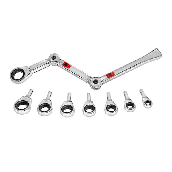 EXO-FIT 9-Piece Metric Ratcheting Wrench Set
