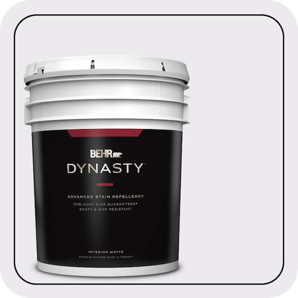 BEHR DYNASTY 5 gal. #630A-1 Amethyst Cream Matte Interior Stain-Blocking Paint & Primer