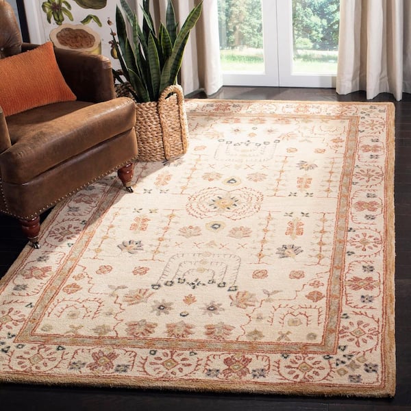 Anatolia 11 ft. x 15 ft. Sand Ornate Border Area Rug
