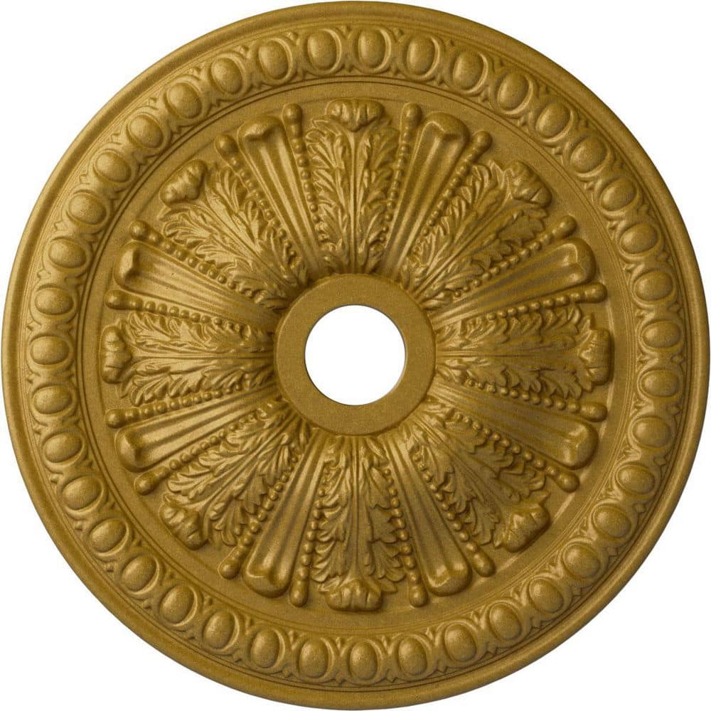 2-1/2 in. x 27-7/8 in. x 27-7/8 in. Polyurethane Tomango Egg & Dart Ceiling Medallion, Pharaohs Gold price history on PriceWatchPro