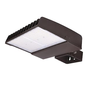 1000-Watt Equivalent Bronze Integrated LED Flood Light Adjustable 34000-50000 Lumens and CCT with Photocell