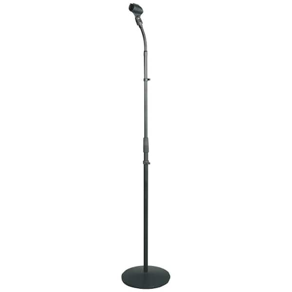 Pyle Universal Compact Base Microphone Stand with Adjustable and Pivotable Gooseneck
