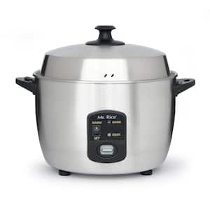 Cuisinart 4-Cup Stainless Steel Rice Cooker with Non-Stick