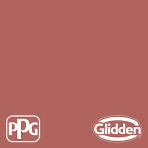 Glidden Premium 1 qt. PPG1057-6 Sienna Red Satin Interior Latex Paint ...