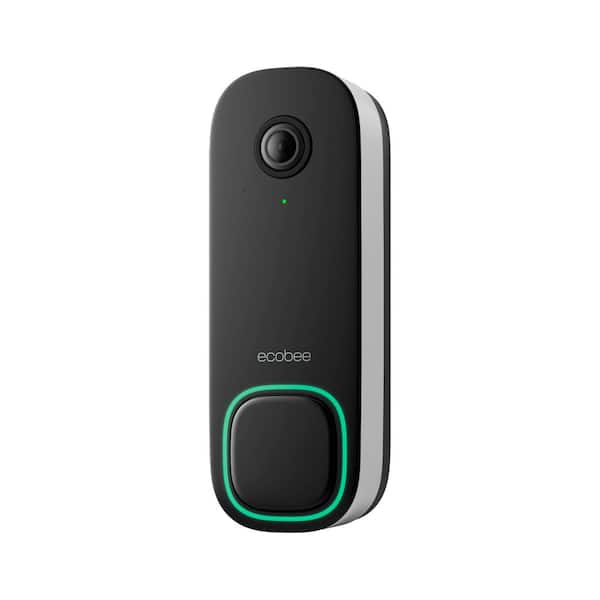 ecobee Smart Video Doorbell Camera (Wired) - with Industry Leading HD Camera, Smart Security, Night Vision, Person and Package