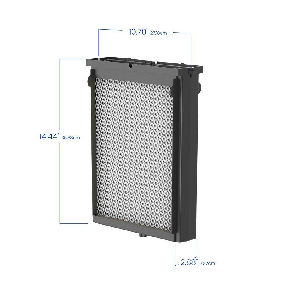 10.7 in. Black and White Humidifier Replacement Water Panel Kit
