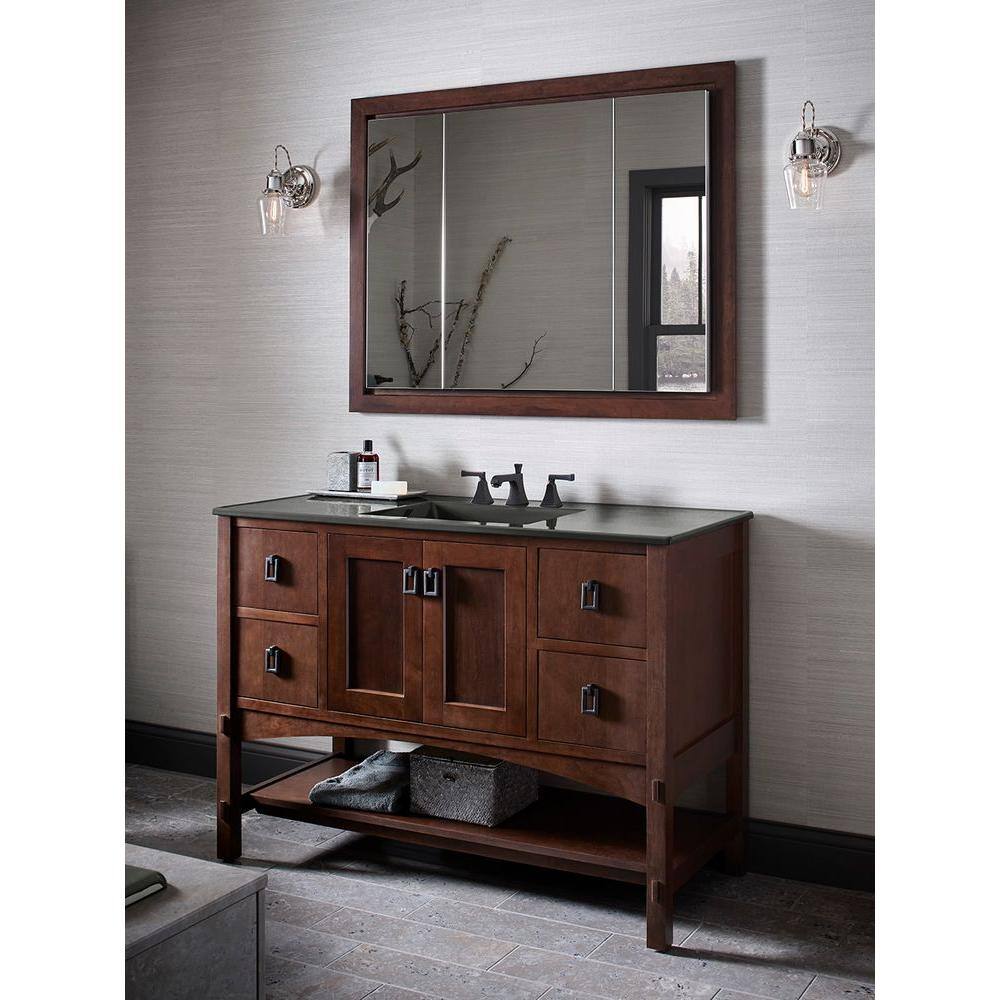 Verdera Frameless 40"x30" Aluminum Medicine Cabinet with Adjustable Shelves