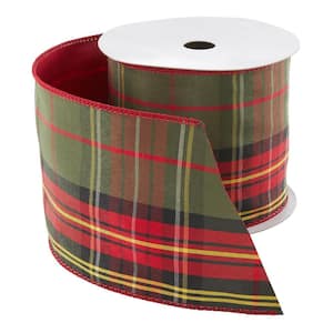 15 ft by 4 in Woodmoore Plaid Ribbon Roll