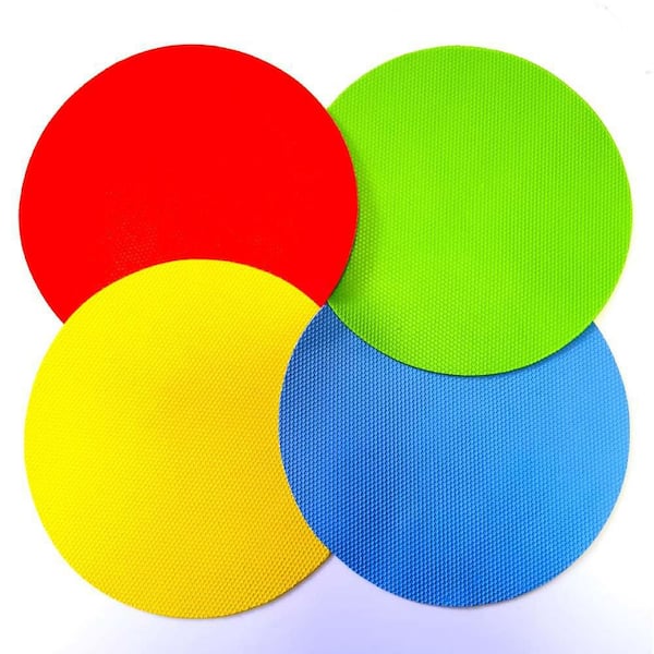 Multi-functional Rubber Jar Opener Non-Slip Gripper Pad Can Opener for Seniors with Weak Hands 4pcs