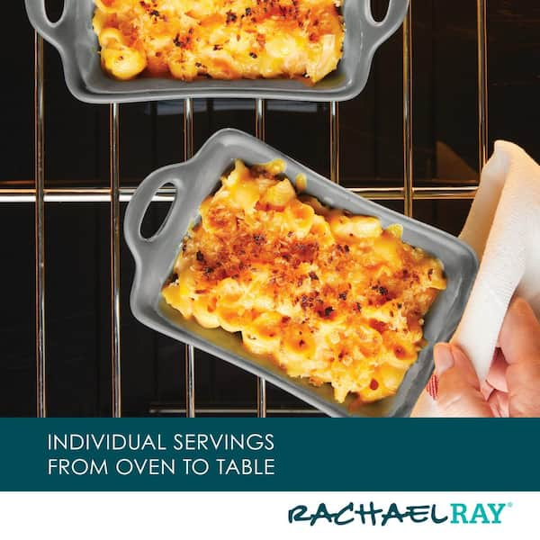 Rachael Ray Ceramic Rectangular 2-pc. AU Gratin Dish, Gray