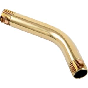 5-1/2 in. Shower Arm in Polished Brass