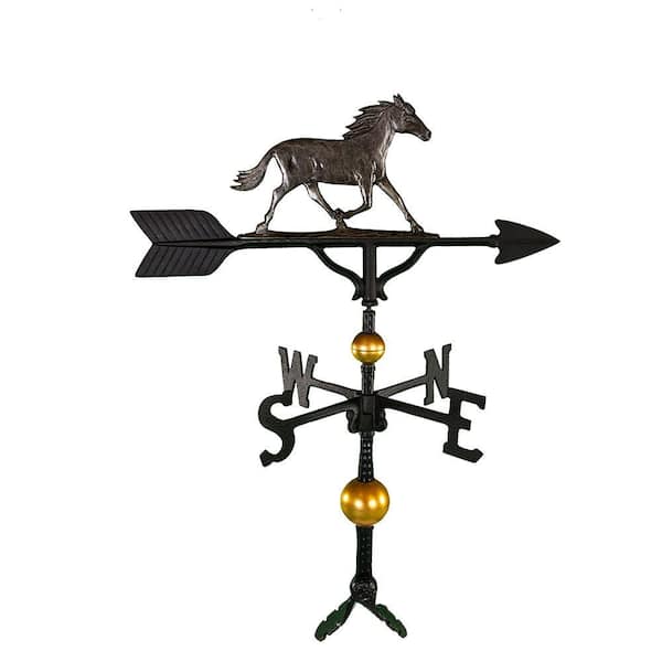 Montague Metal Products 32 in. Deluxe Swedish Iron Horse Weathervane