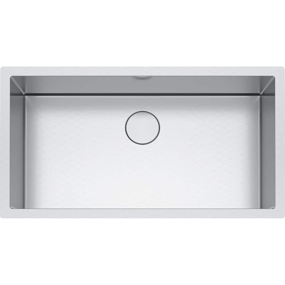 Professional Undermount Stainless Steel 35.4375 in. x 19.5 in. Single Bowl 