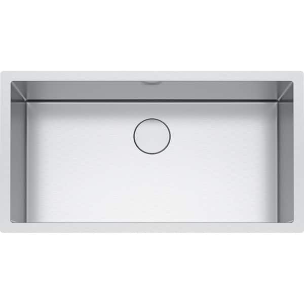 Franke Professional Undermount Stainless Steel 35.4375 in. x 19.5 in. Single Bowl Kitchen Sink