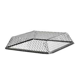 VentGuard 25 in. x 25 in. x 6 in. Roof Wildlife Exclusion Screen in Galvanized Black