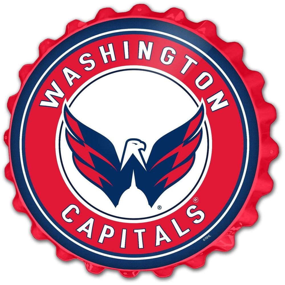19 in. Washington Capitals Plastic Bottle Cap Decorative Sign price history on PriceWatchPro