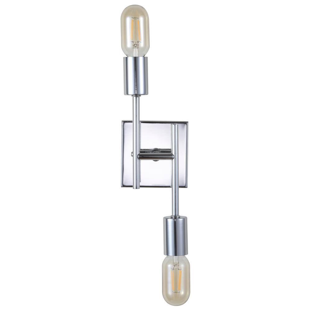 Turing 18.75" Polished Chrome LED Wall Sconce for Modern Homes
