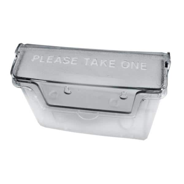 Clear Crystal Styrene Outdoor Business Card Holder, 2-Pack