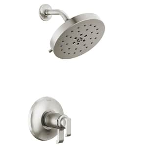 Tetra TempAssure 1-Handle Wall-Mount Shower Trim Kit in Lumicoat Stainless (Valve Not Included)