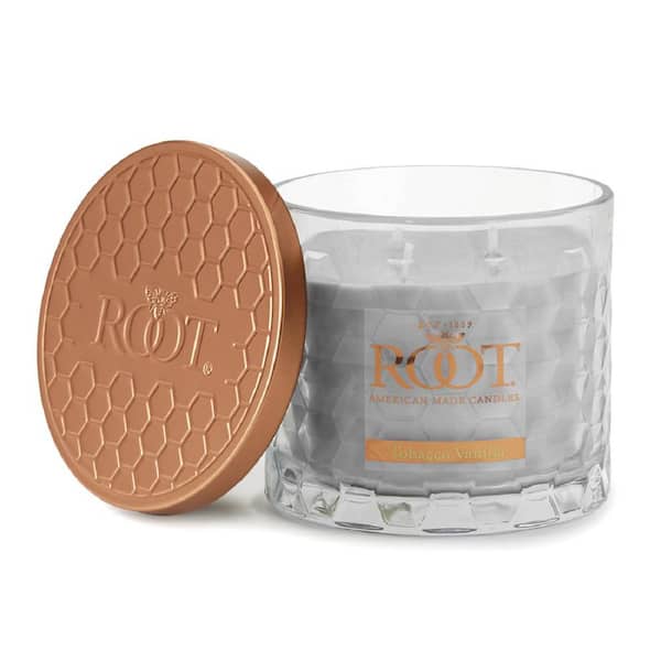 3 Wick Honeycomb Tobacco Vanilla Scented Jar Candle