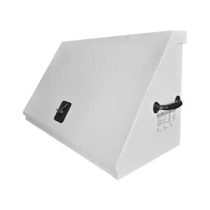 36 in. W x 17 in. D Portable Triangle White Powder Coat Top Tool Chest for Sockets, Wrenches and Screwdrivers