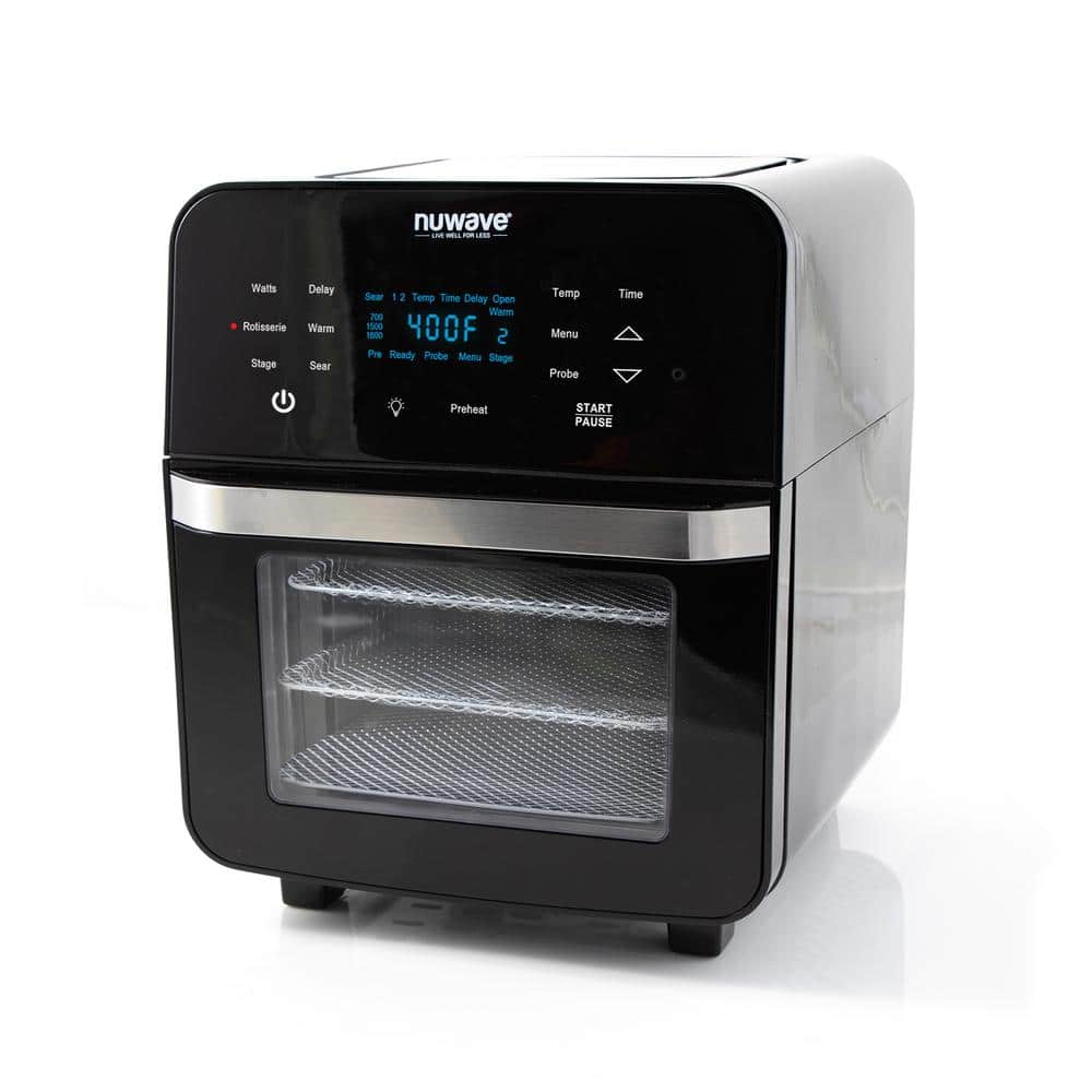Nuwave Brio 15.5Qt Air Fryer Rotisserie Oven, X-Large Family Size